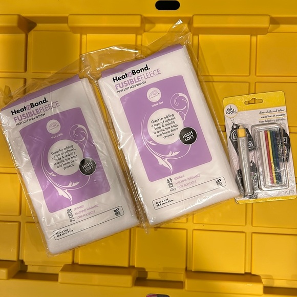 Sewing Items: Heat n Bond Fleece and Skinny Chalk - Picture 1 of 4